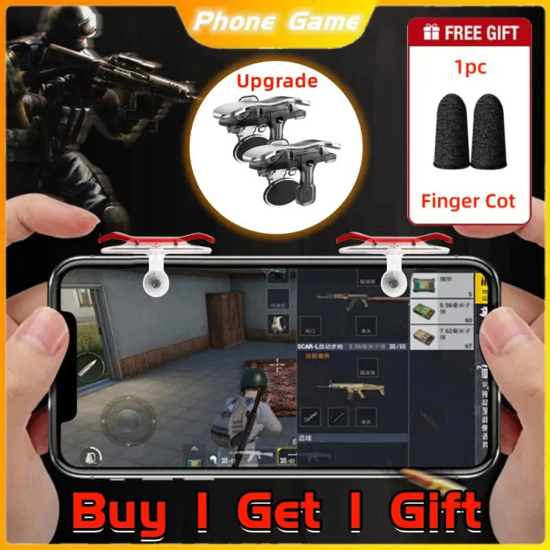 Gamepad Fps Mobile Joystick Trigger Pubg Shooting Button L1 R1 Free Fire Aim Button Controller Di Gioco Per Ios Iphone Android Phone