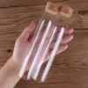 150ml Test Tubes with Cork Stopper 20cm Lenght Glass Tubes Lab Glassware Spice Jars Storage Jars for Craft DIY 1