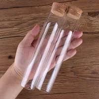 150ml Test Tubes with Cork Stopper 20cm Lenght Glass Tubes Lab Glassware Spice Jars Storage Jars for Craft DIY 1