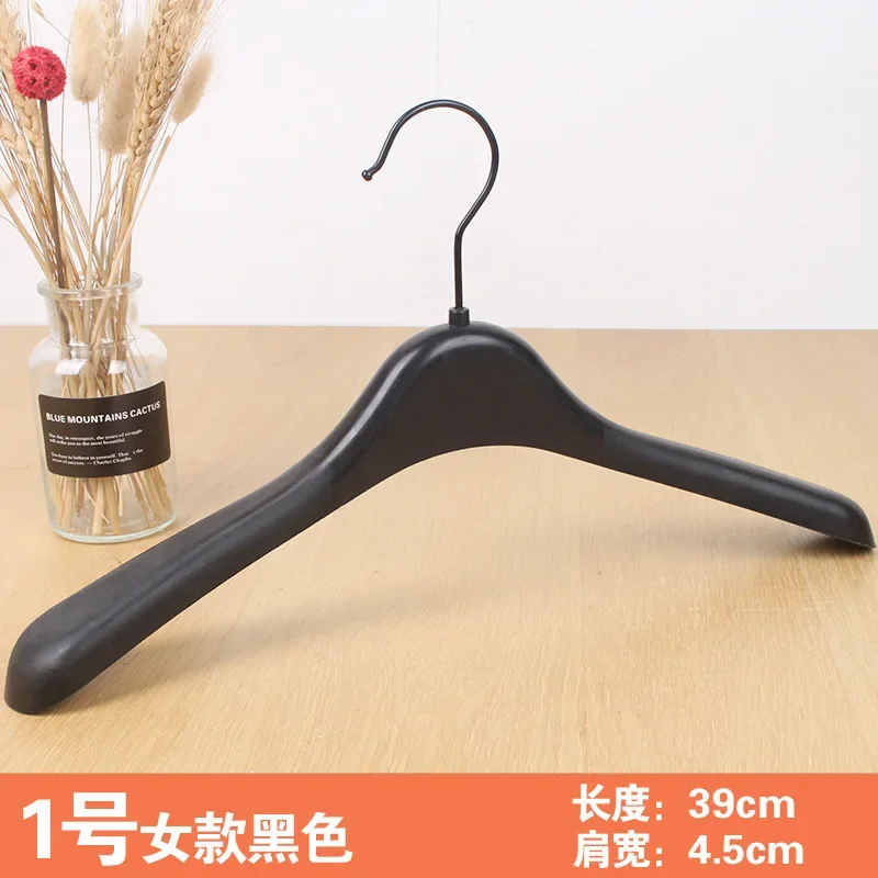 Non Slip Plastic Clothes Hanger with Seamless Wide Shoulders,10pcs 2