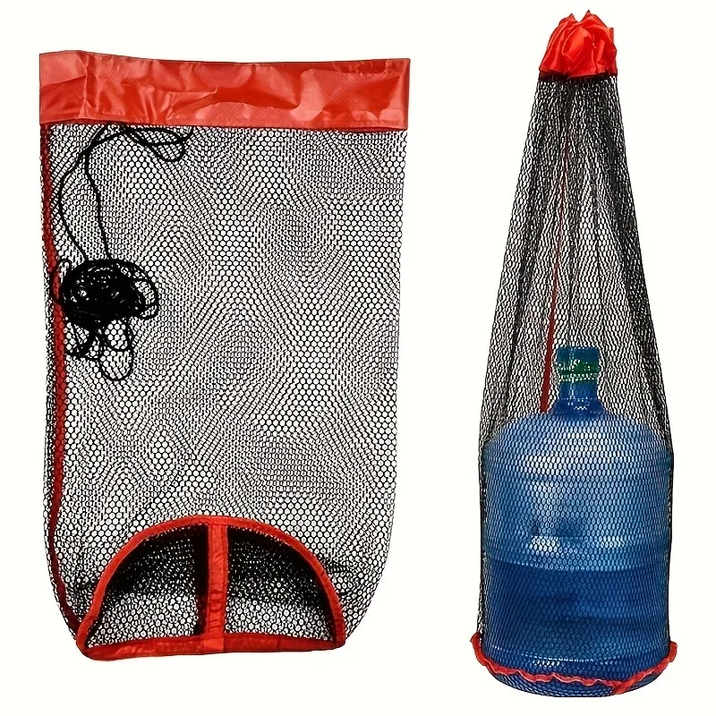 Single-Pack Quick-Dry Nylon Mesh Fishing Bag - Foldable and Durable