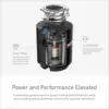 Black EX Series Host Series 3/4 Horsepower Improved Installation Garbage Disposal, 6