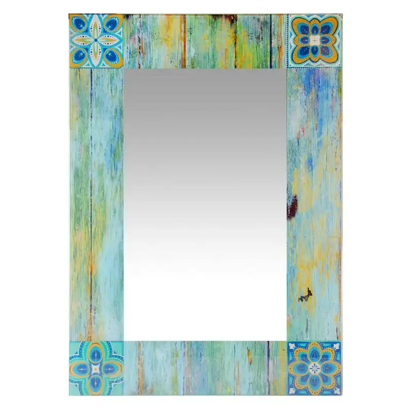 

Shabby Chic Country Mosaic Rectangle Wall Mirror - 19.75W x 27.5H inches