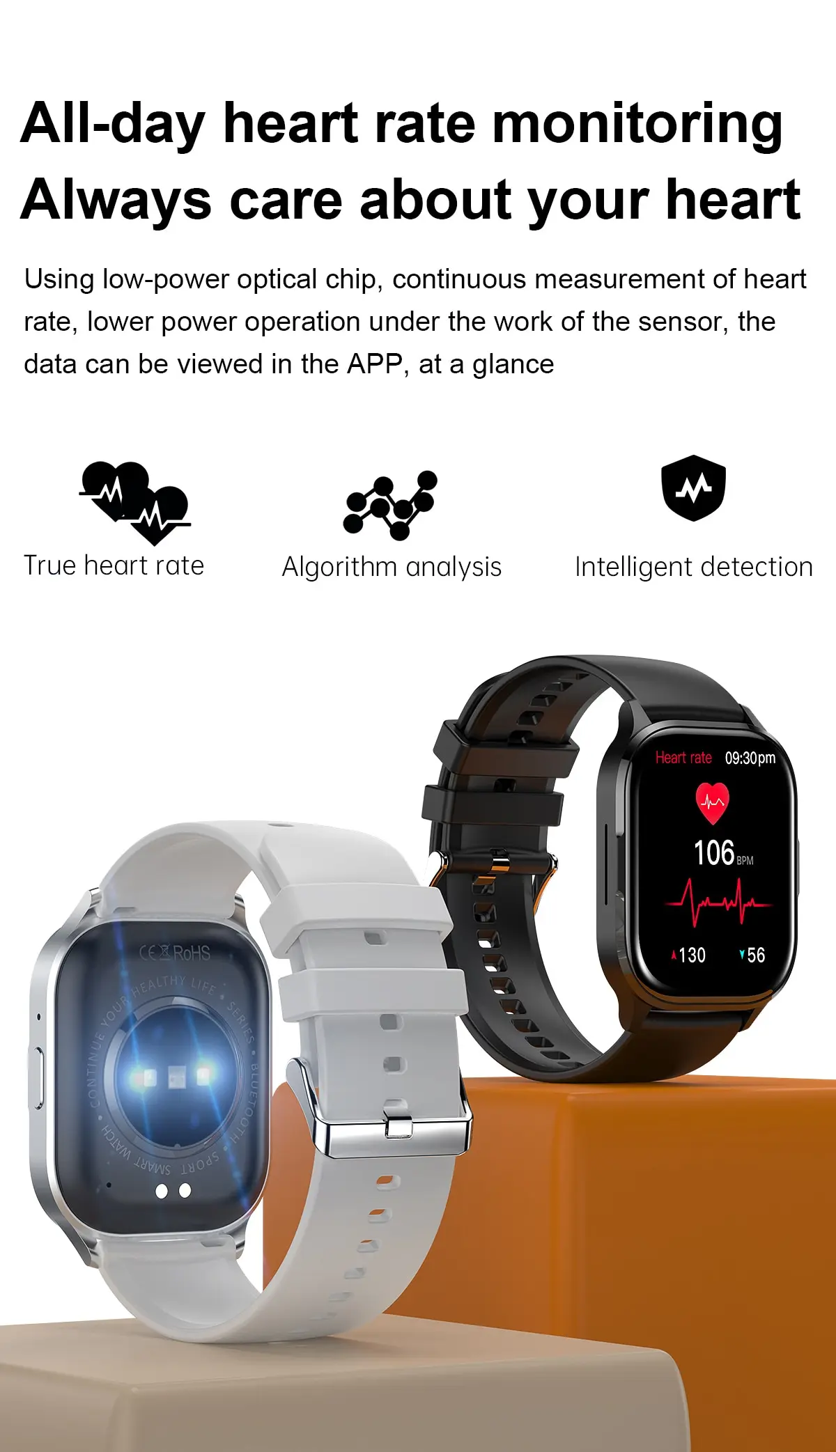 Bluetooth Calling Smartwatch With Heart Rate And Blood Pressure Monitoring main image 1