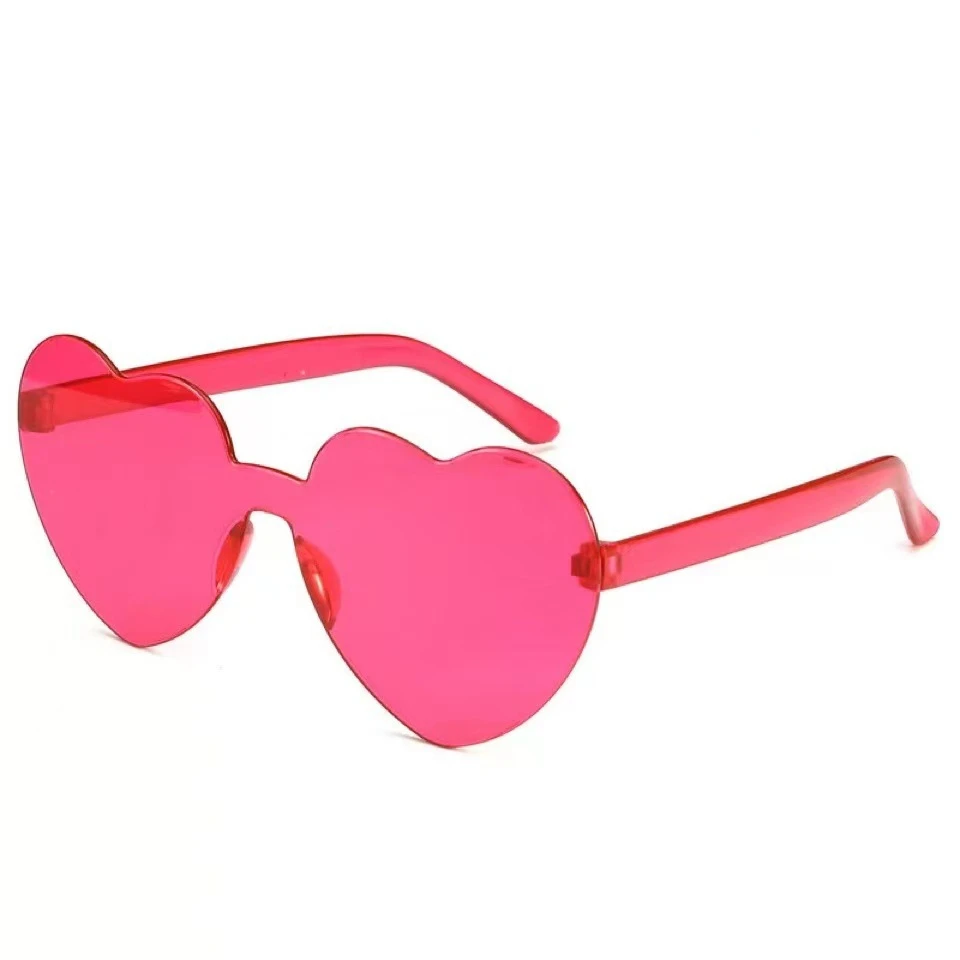 Tanie 12 kolorów w kształcie serca okulary przeciwsłoneczne dla kobiet 2022