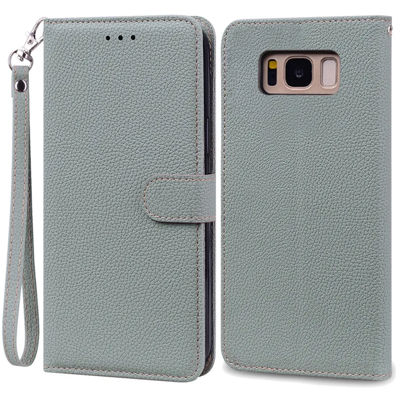Luxurious Leather Wallet Flip Case for Samsung Galaxy S8 Plus