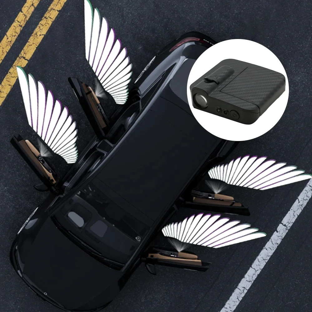 ตัวเลือกสินค้า โปรเจคเตอร์ LED ตกแต่งรถยนต์ 2 ชิ้น แสง Angel Wing สวยหรู