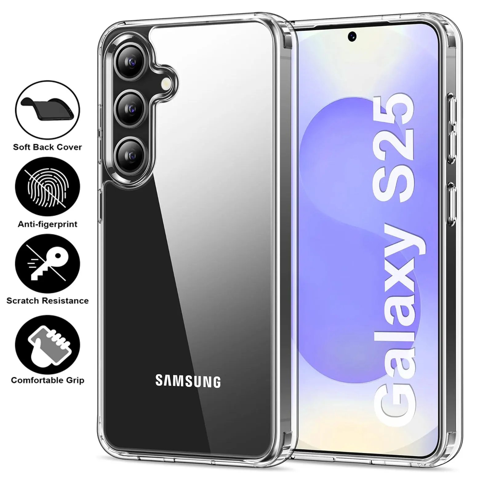 Shockproof Soft Slim Transparent Protective TPU Bumper Case Cover