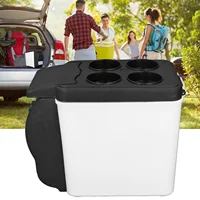 Réfrigérateur cosmétique 12V pour voiture, 37W, 6l, boîte à médicaments Portable à faible bruit, réfrigérateur cosmétique pour aliments 4