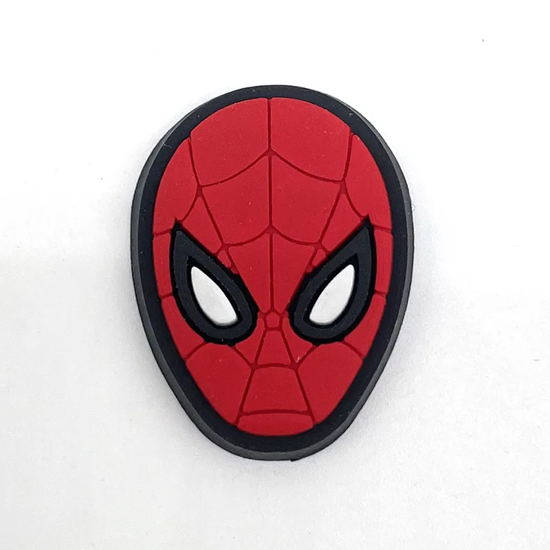 Single Sale 1pcs Spiderman PVC DIY Shoe Crocs Decorations Charms