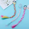 Synthetic Girls Braided Ponytail Love Heart Sequined Colorful Braid Headband Hair Ornament Rubber Bands Kids Cartoon Ponytail 1