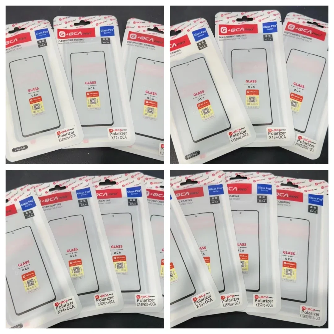 G + OCA PRO 3 in 1 Outer Glass OCA Polarizer for IPhone 12 13 Mini 14 15 PLUS Pro Max Polarizer Glass Replacement