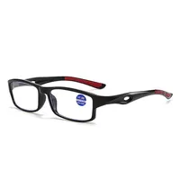 5 Pairs of New Unisex Sports Casual Fashionable Retro Square Frame Reading Glasses 5