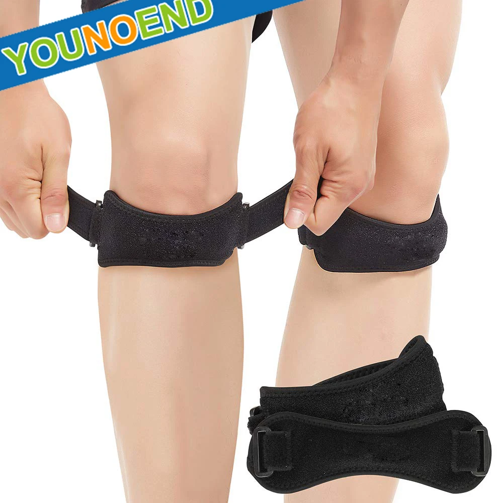 1Pair Patella Knee Strap, Adjustable Knee Brace Patellar Tendon