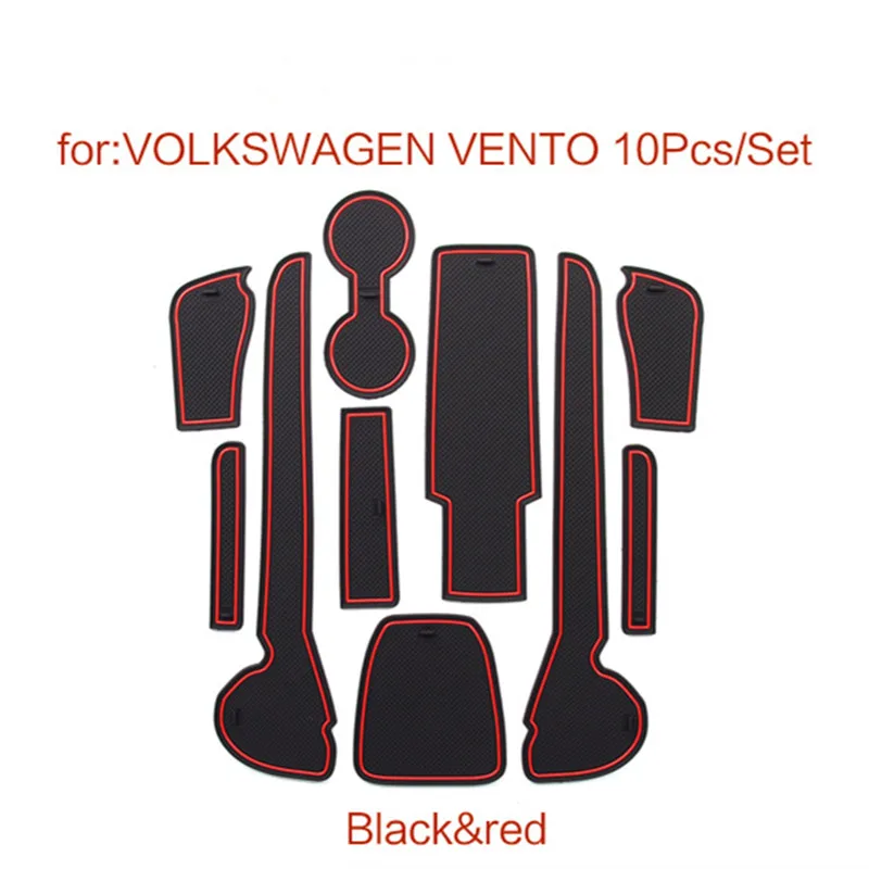 

Держатели, нескользящий коврик, подушка для чашки, паз, коврик для Volkswagen VENTO, внутренний Противоскользящий коврик, автомобильные аксессуары