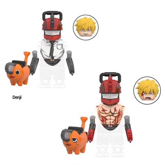 KT1067 Chainsaw Man WM6159 Anime Cartoon Pochita Denji Power Bomb Reze Mini  Action Toy Figures Building Blocks Assembl Toys Gift