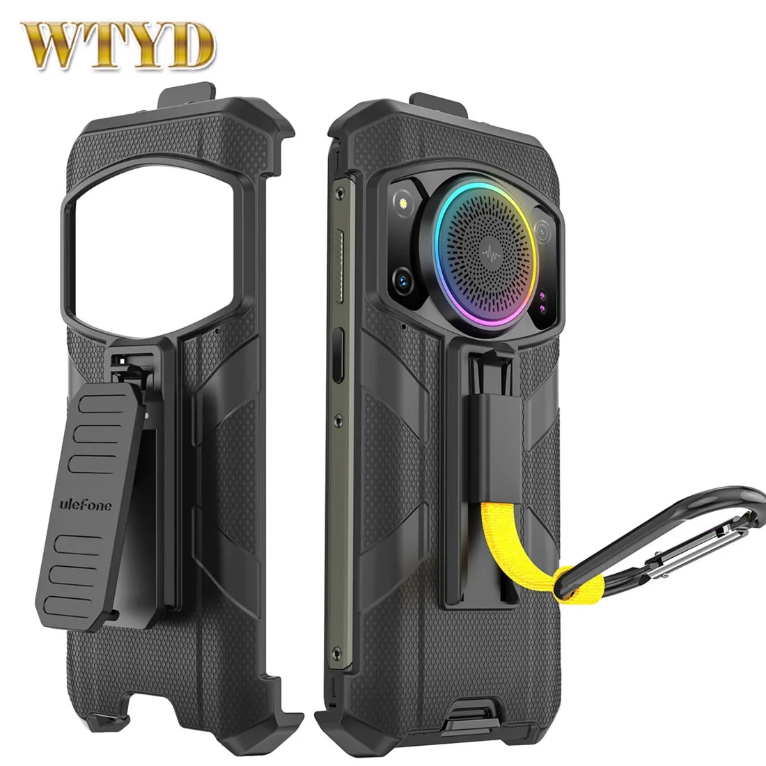 For Ulefone Armor 21 Ulefone Back Clip Phone Case with Carabiner