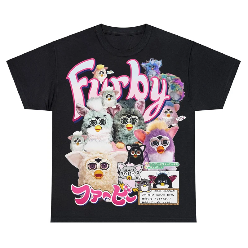 

Футболка Furby Мужская/Женская, 100% хлопок, с круглым вырезом