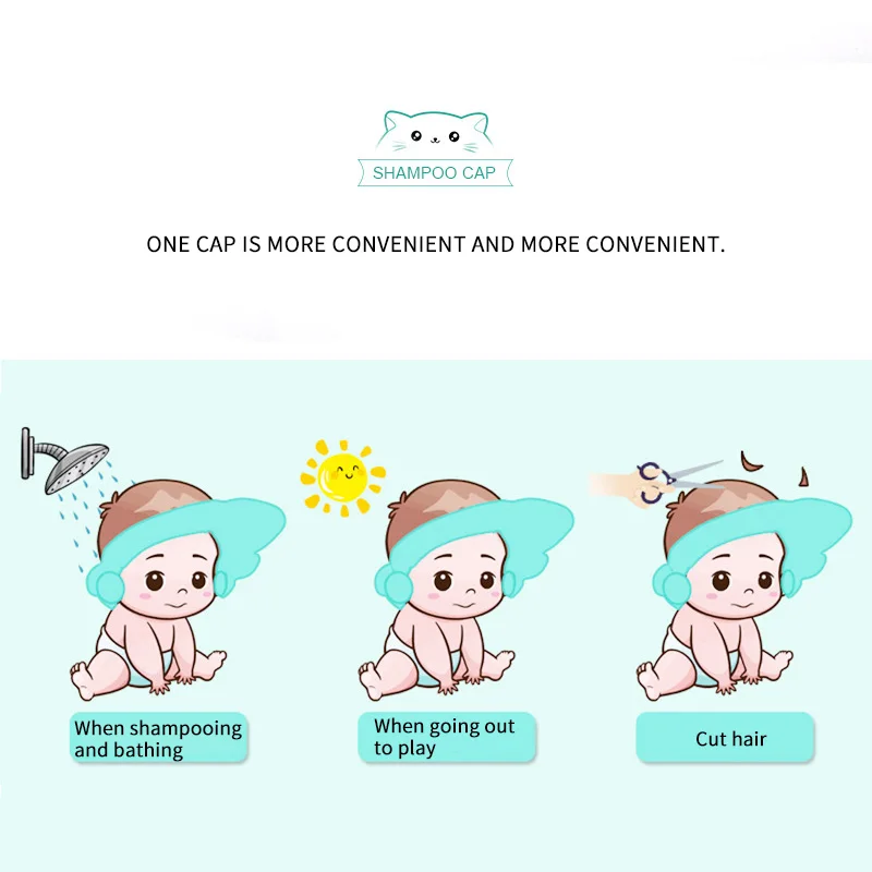 Baby Bath Shower Cap, disposable shower cap,shower cap,waterproof shower cap,disposable hair cap