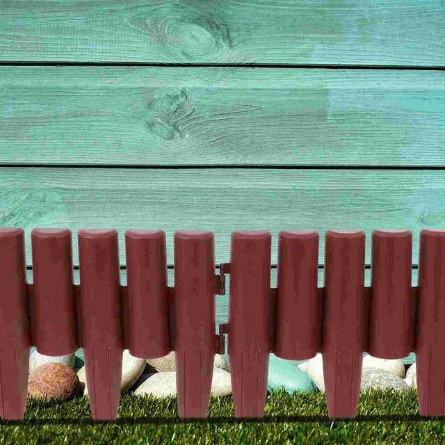 4 Pcs Kertészeti Kerítés Fehér Dísz Dekoratív Kerítések Kis Virágágy Kertészség Szegélyű Műanyag Fa Piket - Image 5