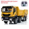 1/14 8x4 Metal Hydraulic Flip-over Cover RC Tipper Truck Radio Control Painted Finished Dump Car Light Sound Vehicle Toys Gift 1