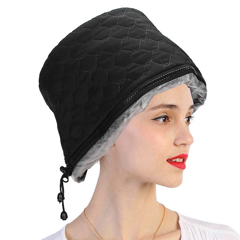 A99G-2X Household Electric Heating Hat Cap Adjustable Hot Oil Treatment Hat Salon Barber Accessories For Hair Care US Plug