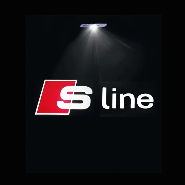 Led Car Door logo Welcome Light For Audi A4 B5 B6 B7 B8 B9 A1 A3 8V 8P 8L A6 C5 C6 C7 A5 A7 A8 Q3 Q5 Q7 TT S3 S6 Sline Quattro 6