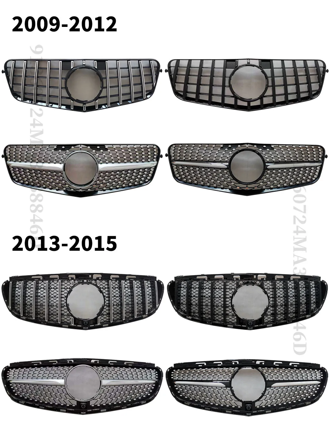 Front stoßstangen gitter Mesh Grid Tuning Zubehör für Mercedes Benz E Klasse W212 2014-2017 e260 e300 e350 e200 gt Diamant grill – Detail 6
