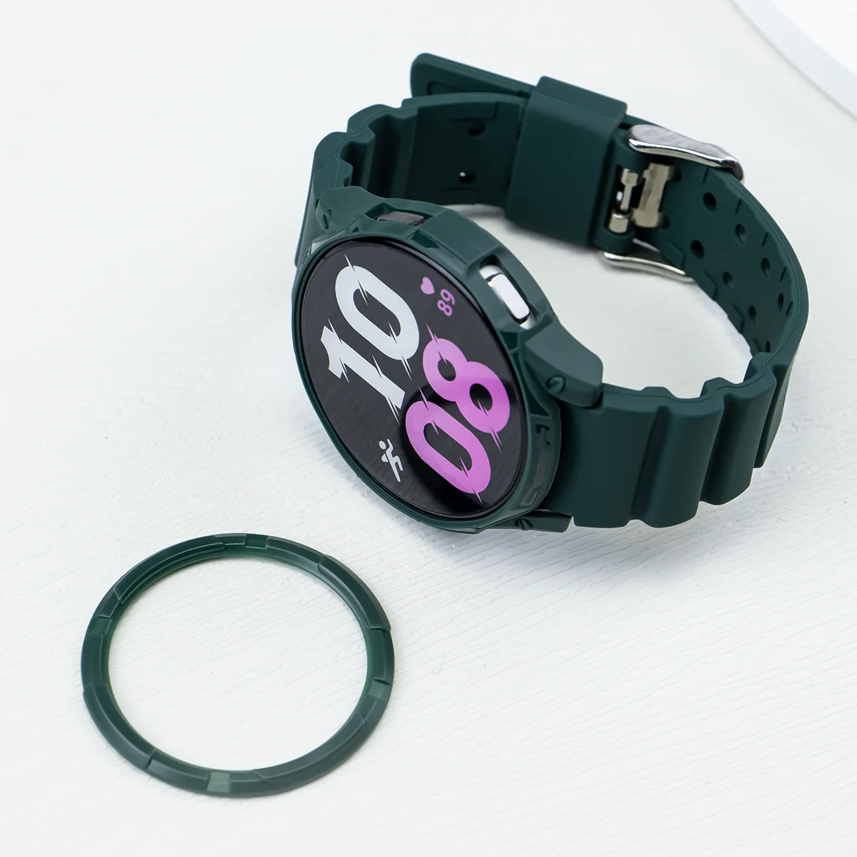 Silicone Strap and Protective Case Cover for Smartwatch Modification Kit