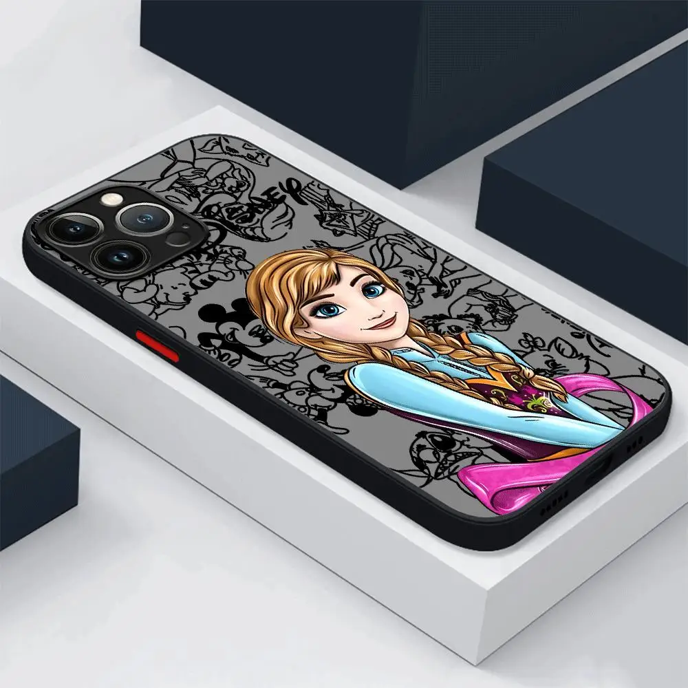 thumbnail image 1 of Disney Princess Funny Case para Apple iPhone XR 7 15 Plus 8 14 Pro 12 Mini 11 X XS SE 13Pro Max Soft Cover, 1 of 5
