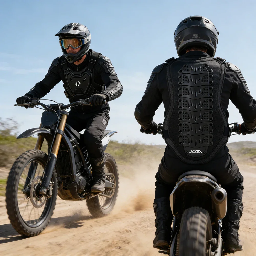 사계절 모토크로스 아머 베스트 오토바이 신체 보호대 DH MTB MX 더트 바이크 가슴 등 보호대 남녀 공용 모토 장비