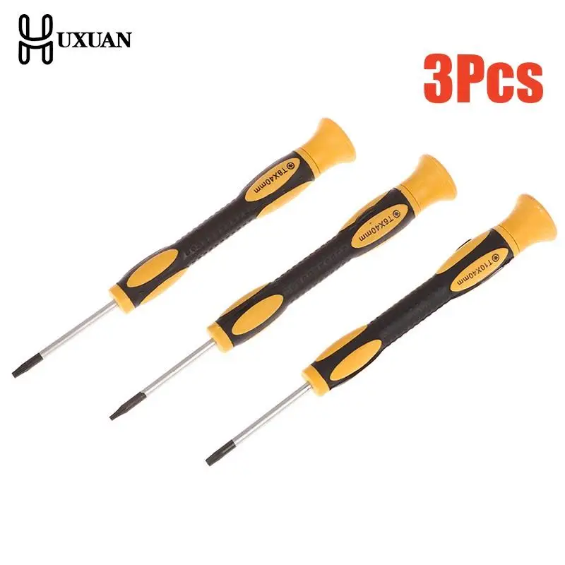 3pcs T6 T8H T10H Hexagon Torx Screwdriver With Hole Screwdriver Removal