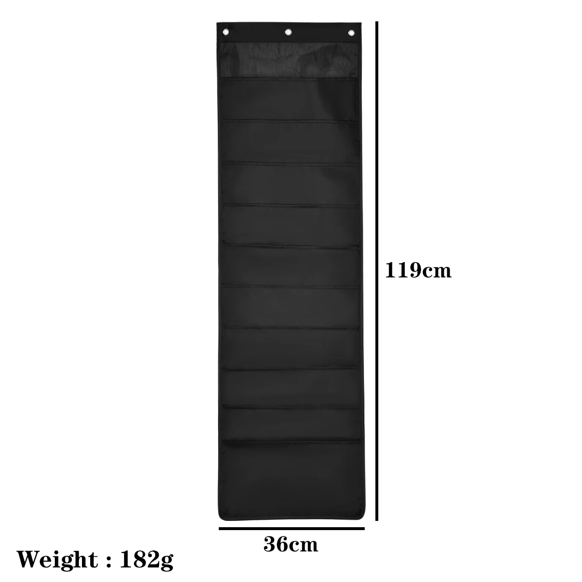 Description Picture 3 of itemHanging File Folder Organizer Over The Door Wall Mounted 10 Paper Storage Pockets Chart Home Office Classroom Organization