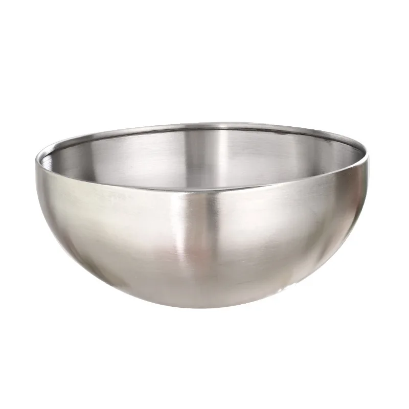 Thickened Stainless Steel Mixing & Salad Bowl – Korean Style with Measurement Scale 5