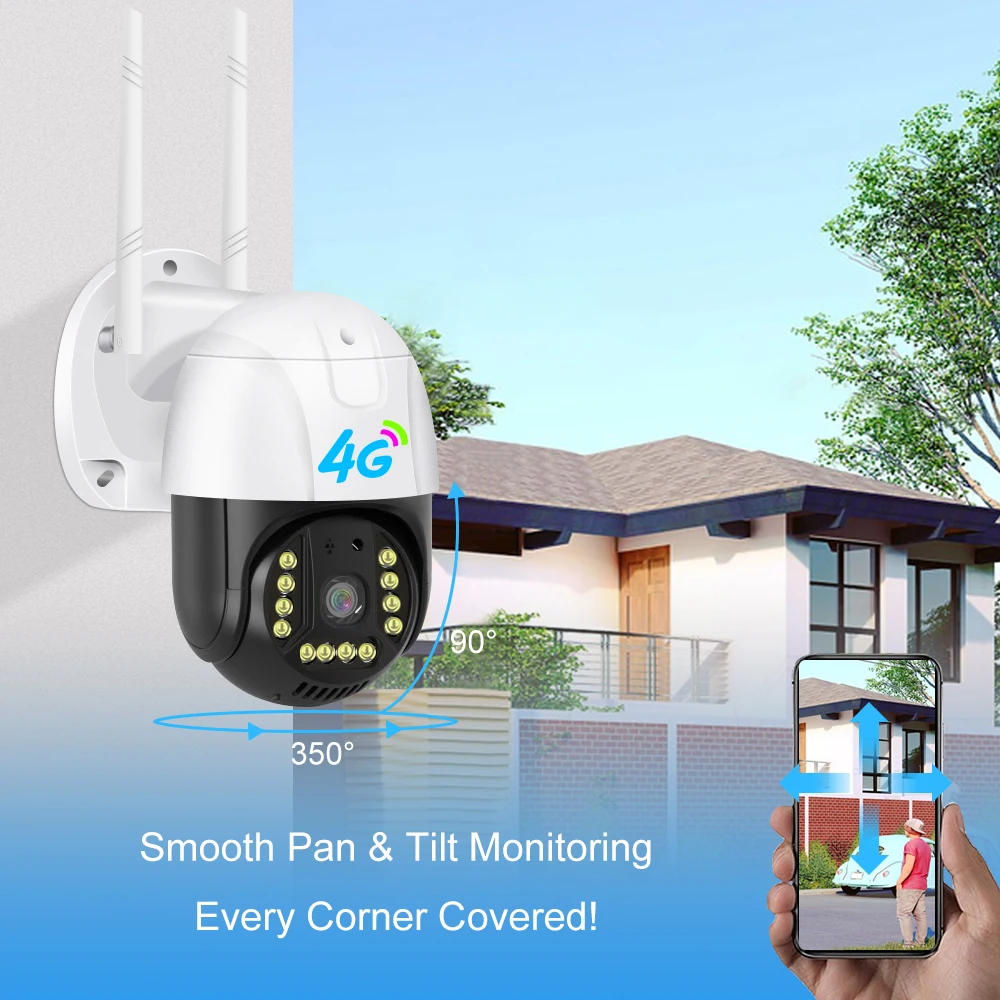 4G LTE 防犯カメラ v380Pro ソーラーパネル LS VISION V380 Pro WiFi 4G CCTV Ai solar network camera