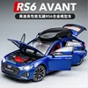 1:24 Audi RS6 Avant Station Wagon Alloy Car Model Diecast Metal Toy Car Model Simulation Sound and Light Kids Toys Gift C160 2