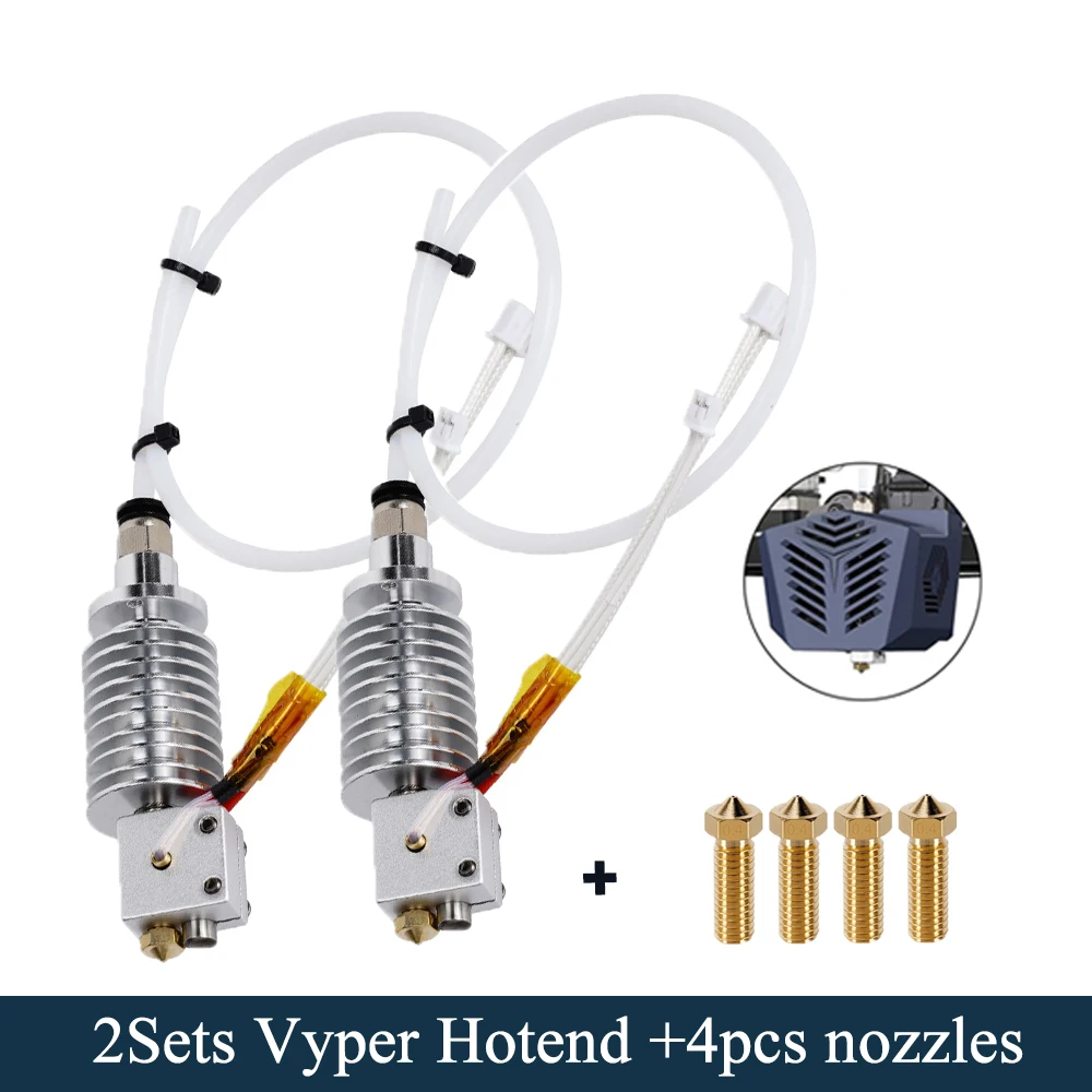 3D Printer Hotend for Anycubic Vyper 24V Heater with Hotend Heat Sink 3D Print Parts Long distance J Head Extruder 0.4mm Nozzle