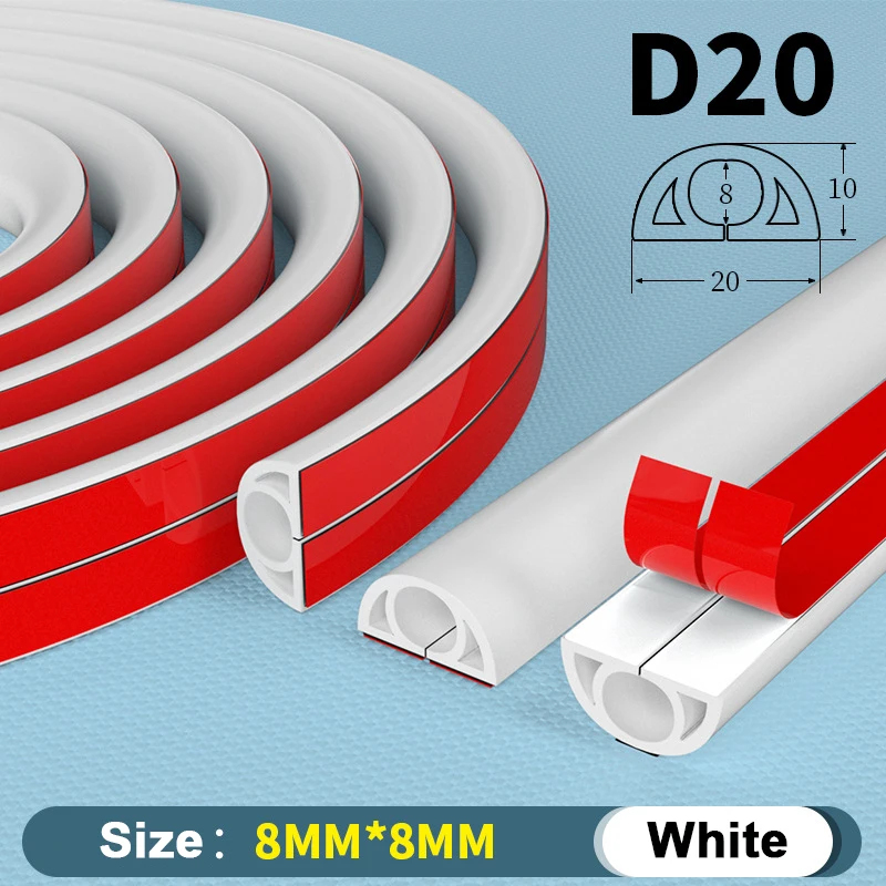 1M Floor Cord Cover for Extension Cords Floor Cable Cover Wire Cord Hider Protector 20mm W&times;10mm H &times;1000mm L tv cord cover