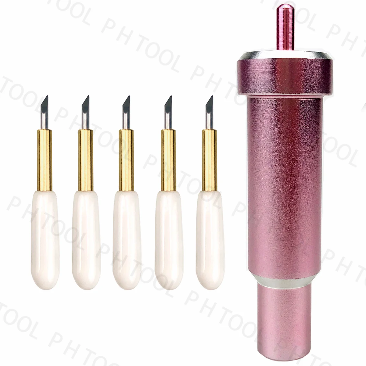 Taglierina In Vinile Con Lama A Punta Profonda Premium Per Cricut Maker 3 Cricut Explore Air Air 2 Con Portalama Rosa Resistente All'Usura