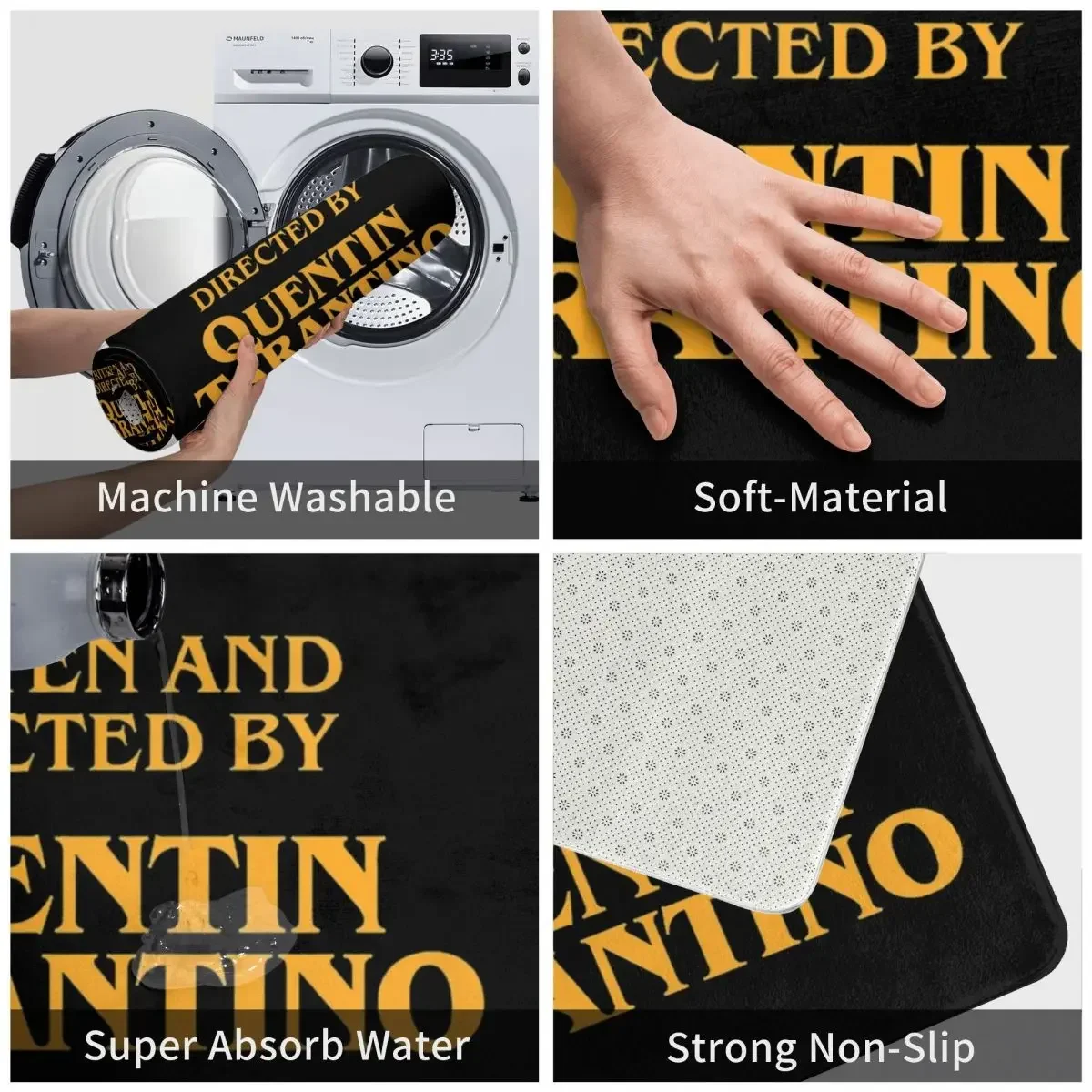 Quentin Tarantino Polyester Doormat Rug carpet Mat Footpad Non-slip Washable Front Room Corridor Kitchen Bedroom balcony toilet 3