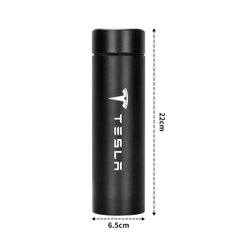 Smart Insulation Cup Car Thermos Mug Water Bottle Auto Accessories for Tesla Model S 3 X Y Smart Fortwo Forfour 453 451 450