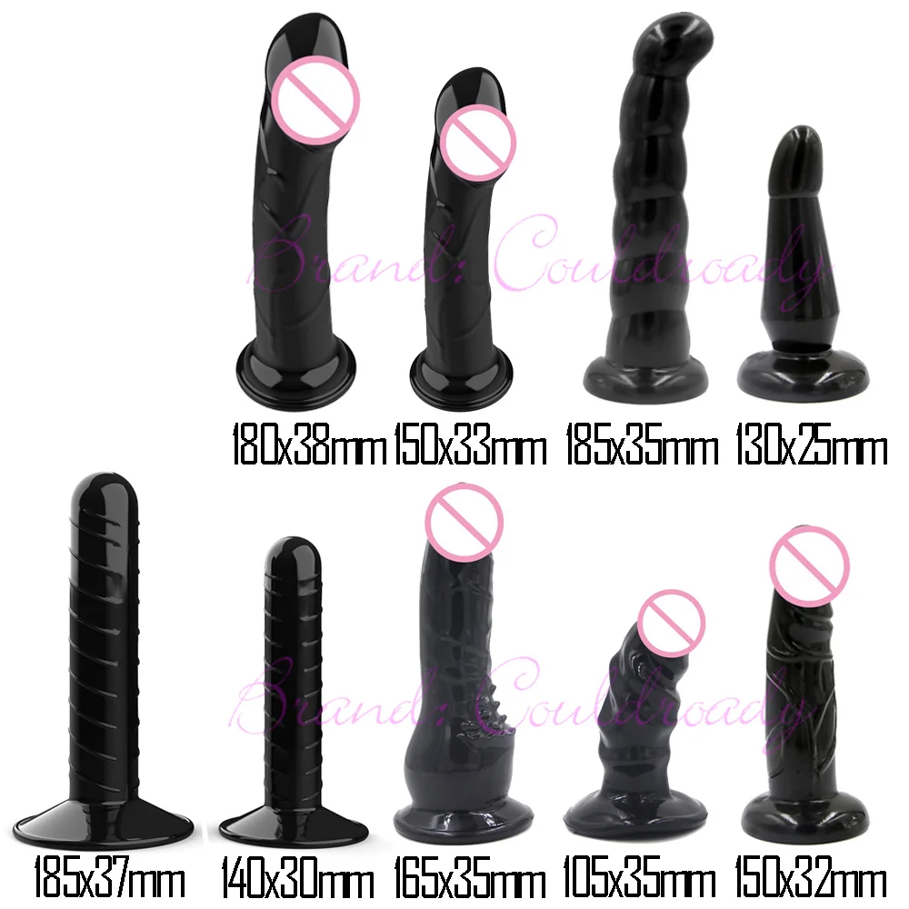 Soft Realistic Enorme Female TPR Penis Head Strap On Dildos Replacement Anal Plug Sex Toys