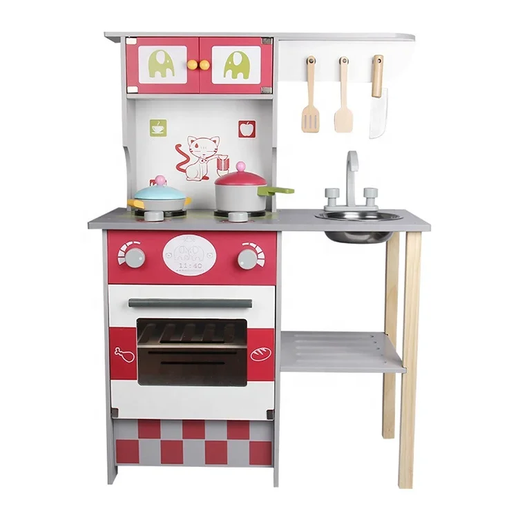 

Kids Play Modern Preschool Children Pretend Cooking Pretend Play Wooden Kitchen