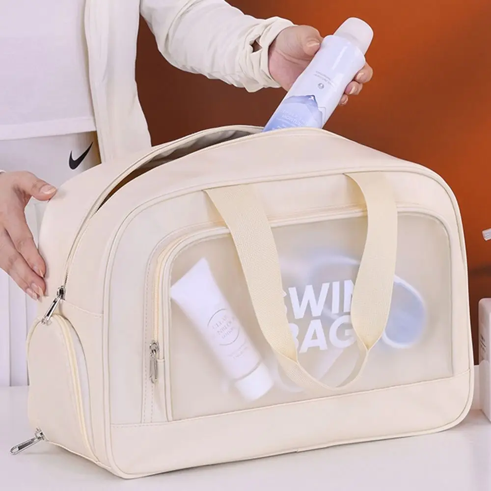 Practical Multi-pocket Beach Swimming Bag Large Capacity Dry Wet Separation Sports Fitness Bag Travel Handbag Travel