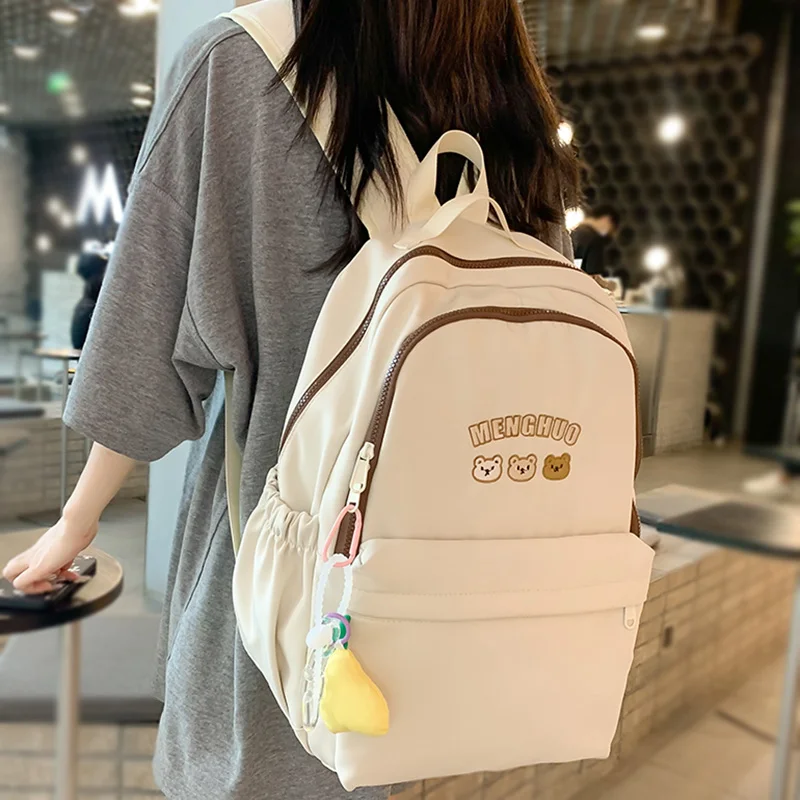 New Lady Plaid Laptop College Backpack Girls Travel Nylon Leisure Student  Bag Women Lattice SchoolBag Fashion Female Book Packet - AliExpress