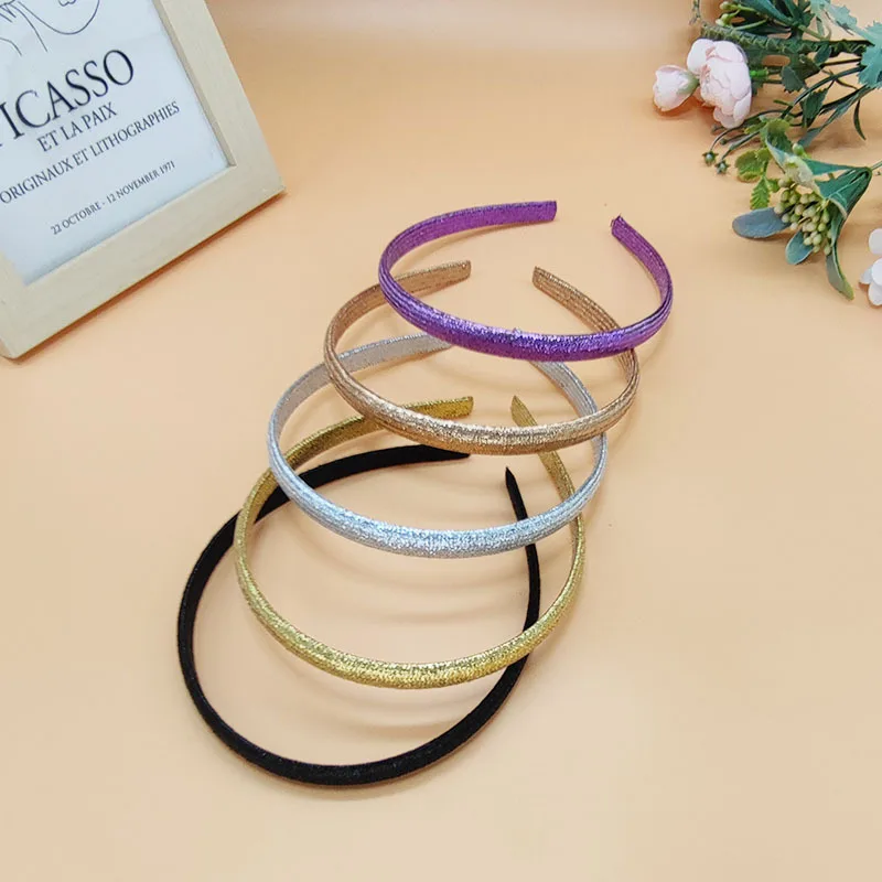 New Shiny metal color ribbon covering Cute Sweet Love Headband