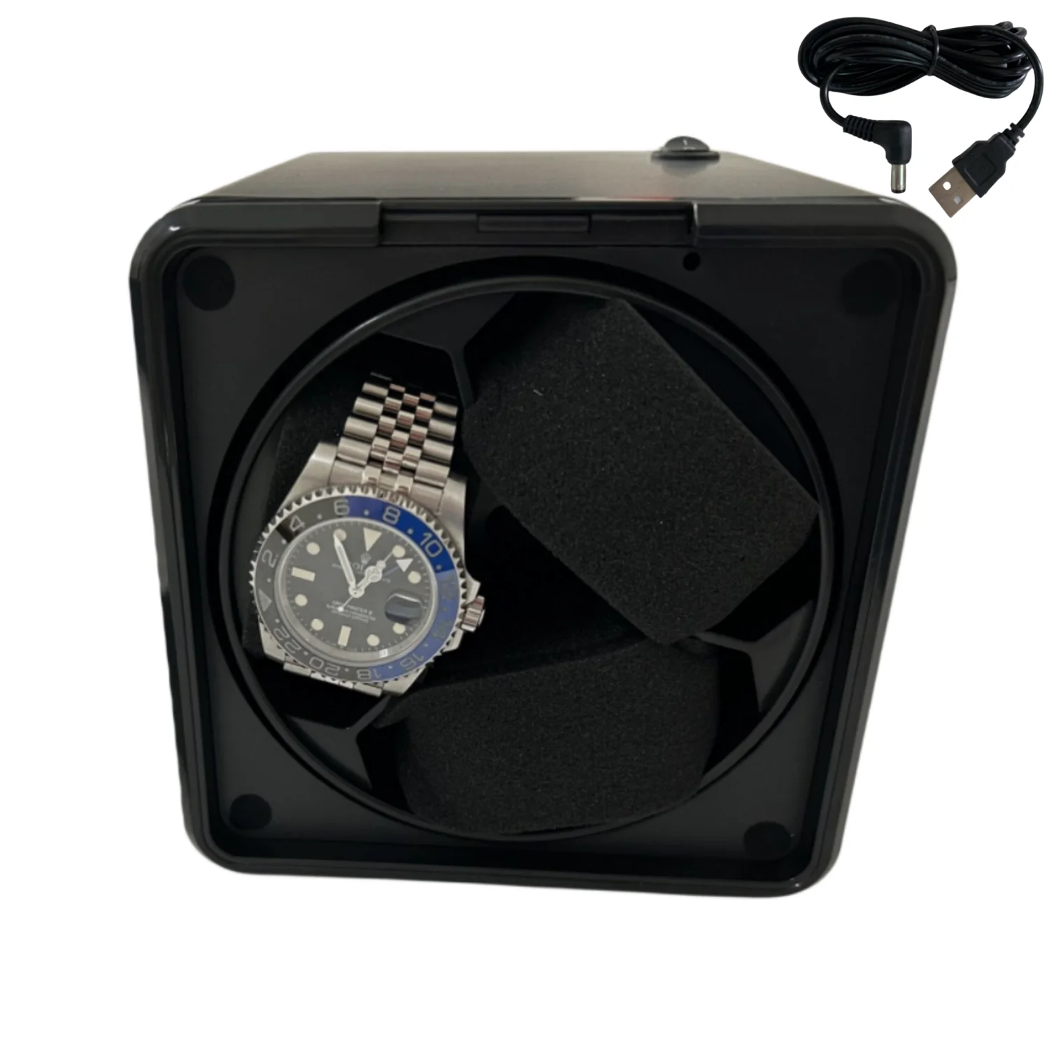 Remontoir De Montre Automatique Avec Boîte Rotative - Moteur Silencieux, Réglable 17-20 Cm, Alimentation USB, Pas De Batterie