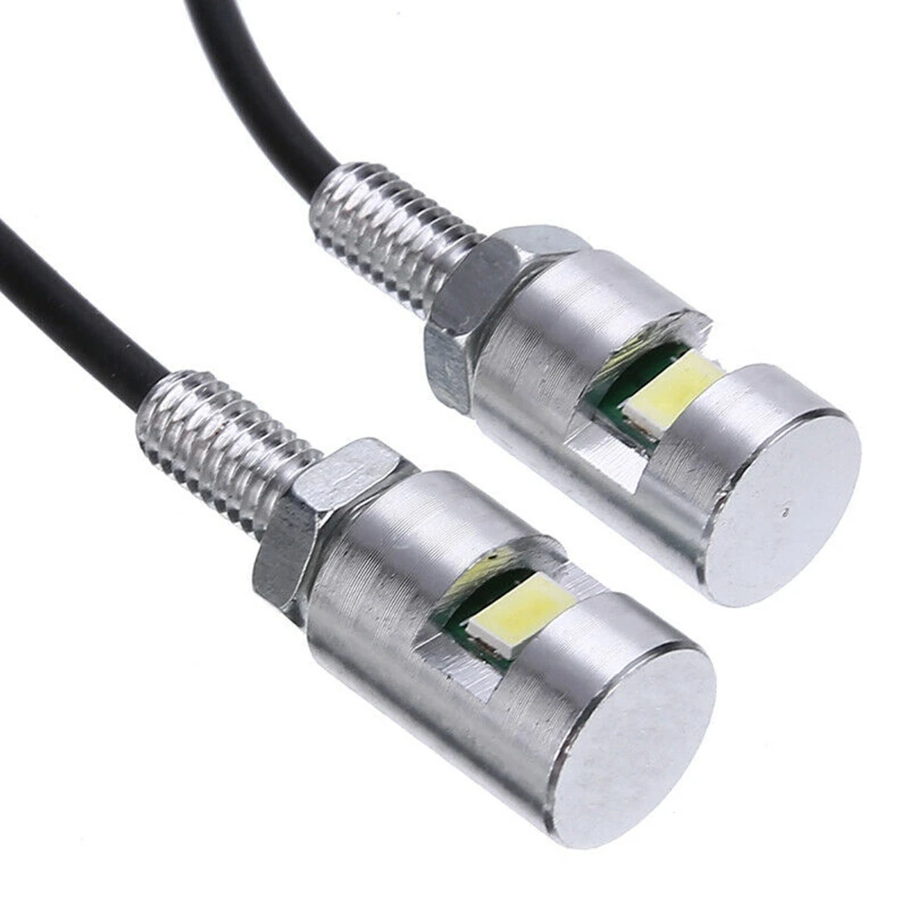 오토바이 나사 볼트 램프, 자동차 범용 번호판 조명, 4X 크롬 5630, 12V