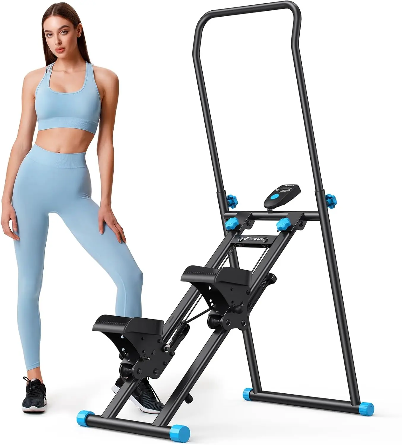 Stair Stepper for Home Gym Exercise, New Version Vertical Climber Machine for Full-Body Workout, Compact Folding Cardio Exercise