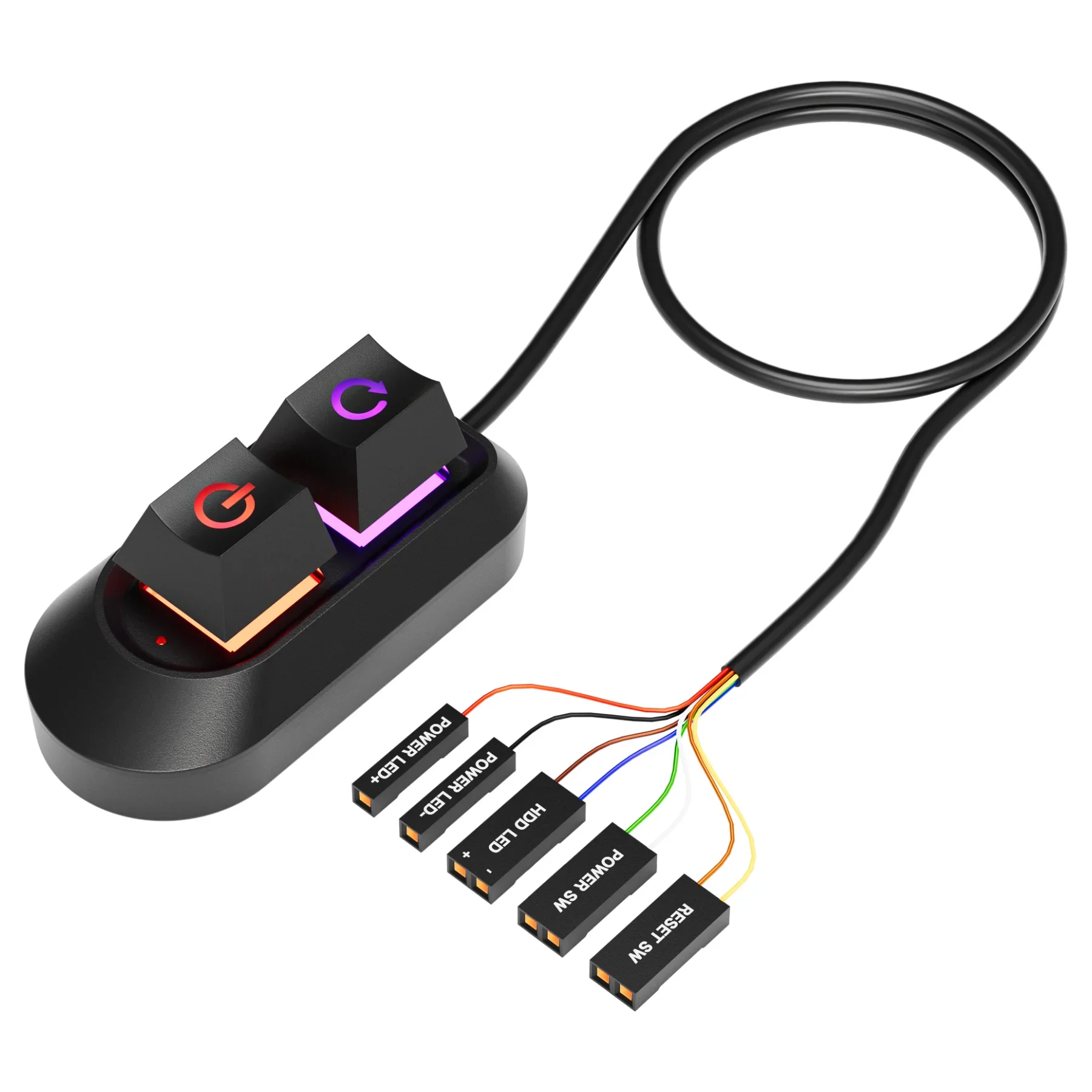 External Desktop Power Switch with On/Off and Reset Functions